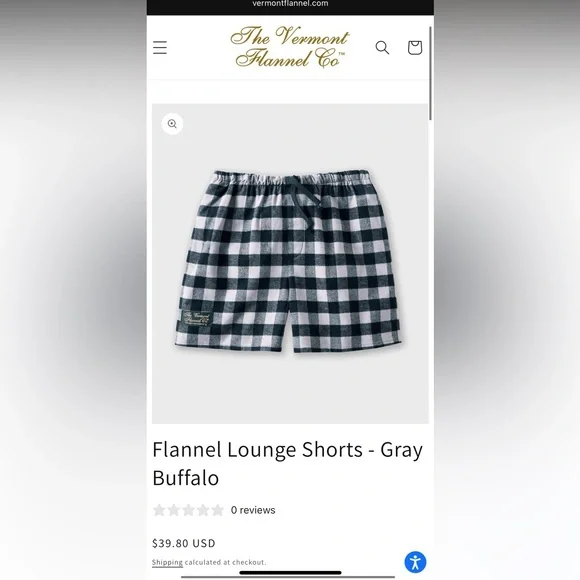 Men’s Vermont Flannel Co lounge short - Picture 5 of 7